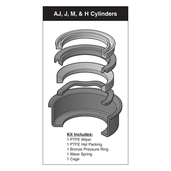 Miller - After Market Parts Hydraulic Cylinder Repair Kit- 1 Hyd Rod Seal Cage Assemblies 051-KR012-100 - main